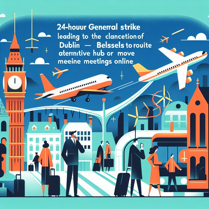 Belgian Strike Grounds Dublin–Brussels Flights, Forcing Irish Firms to Reroute