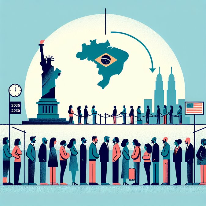 U.S. ‘Home Country Rule’ set to lengthen visa queues for Brazilians in 2026
