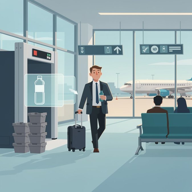 ‘Gateside by TSA PreCheck’ lets vetted travelers reach the concourse without a ticket — water bottles may be next