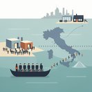 Year-to-date sea arrivals reach 21,827—more than 20 % are unaccompanied minors