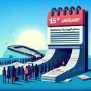 Immigration Service updates visa-processing table; business visas now at 15 January 2026