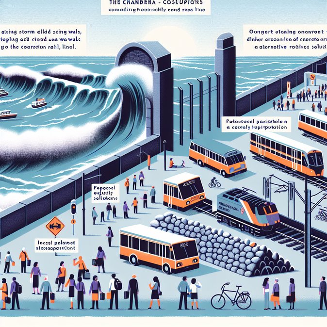 Storm Chandra damage forces fresh debate on coastal defences for Dublin DART line