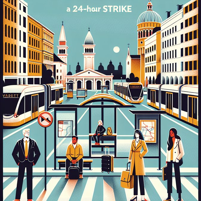 Nationwide 24-hour public-transport strike paralyses Italian cities on 8 November