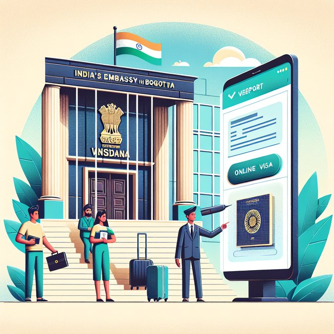 Indian Embassy in Bogotá Halts Regular Visa Issuance, Urges Travellers to Use e-Visa