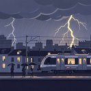 Violent storms cut power to 63,000 homes and cripple Transilien services