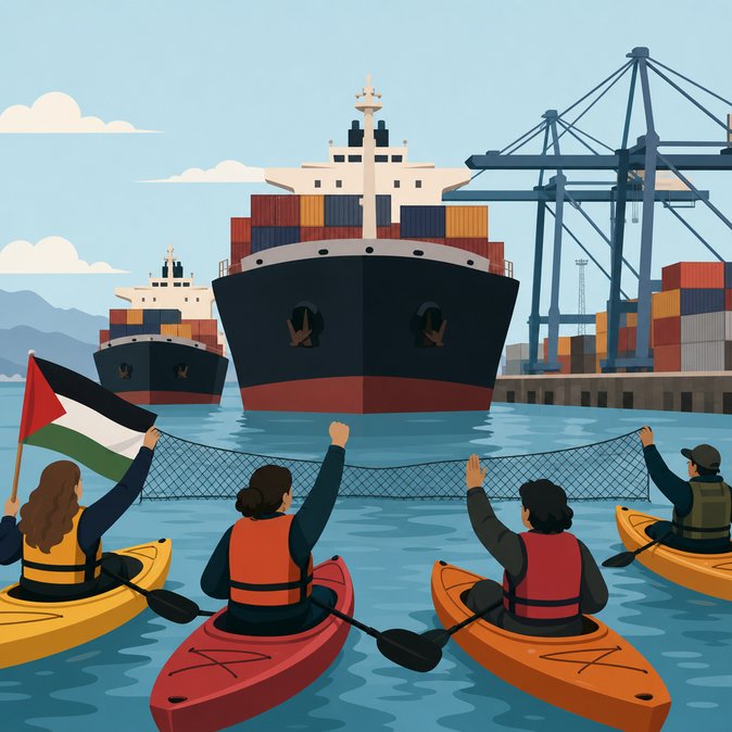 Activists Blockade Gioia Tauro, Stalling MSC Arms-Linked Cargo