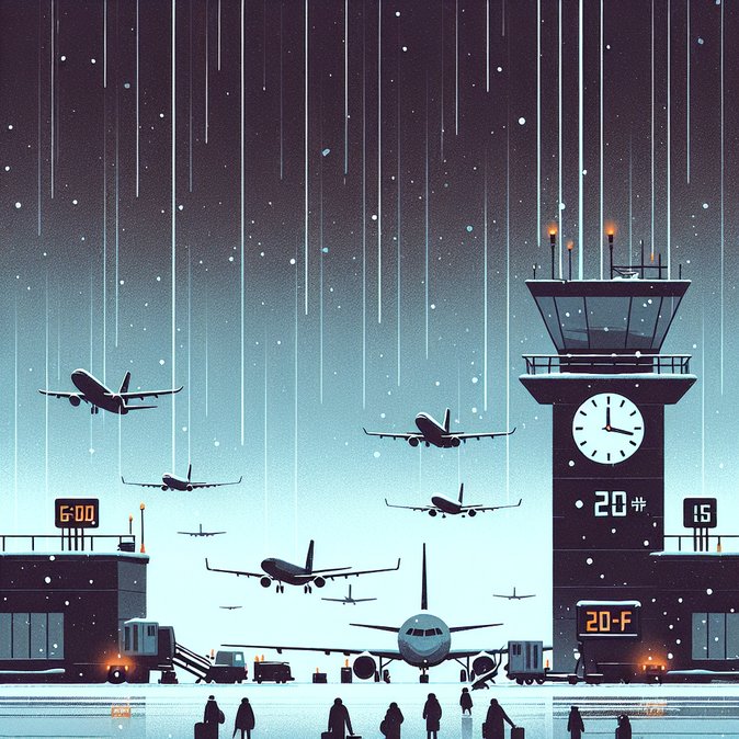 Nieve ligera y baja visibilidad interrumpen vuelos en el aeropuerto Helsinki-Vantaa el 21 de enero