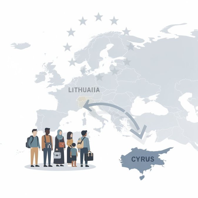 Cyprus and Lithuania sign memorandum to relocate 58 refugees under new EU solidarity mechanism