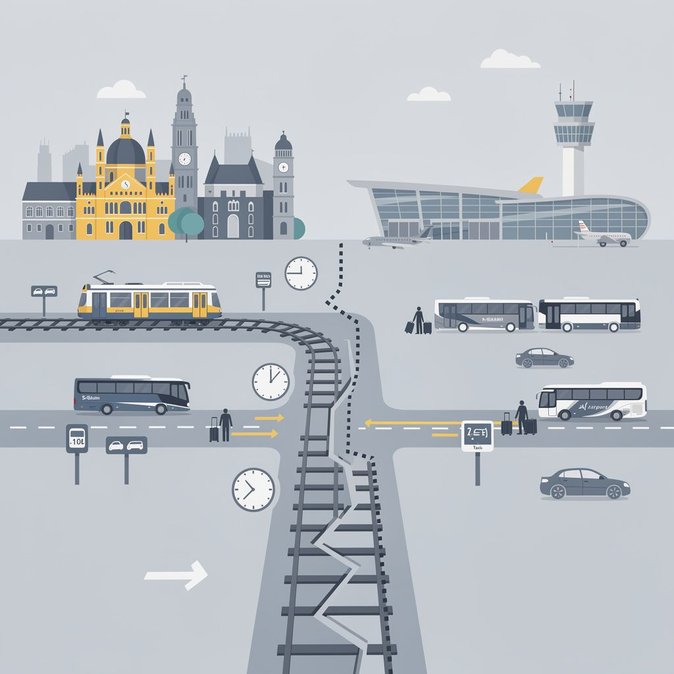 Les liaisons de l’aéroport de Vienne réorganisées suite à la fermeture de la ligne S-Bahn intra-muros pendant 14 mois