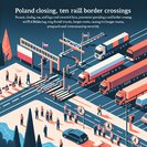 Poland shuts ten border crossings with Russia and Belarus, rerouting freight and travellers