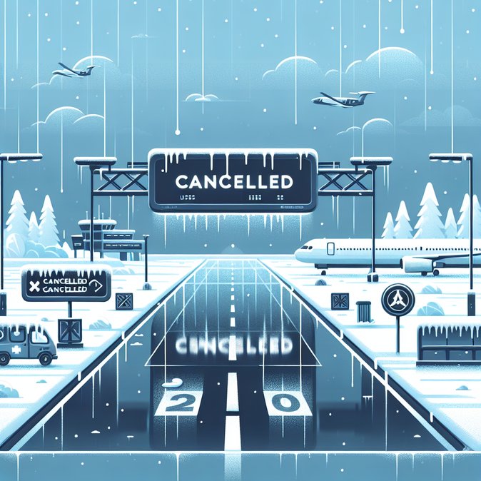 عاصفة جليدية توقف عشرات الرحلات في كندا الأطلسية، وشركات الطيران تعتمد سياسات إعادة حجز مرنة