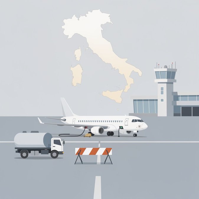 Fuel Shortages Ground Flights at Crotone and Reggio Calabria Airports as Trucker Protests Escalate