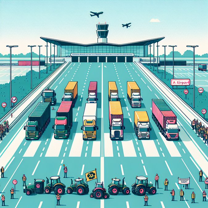 Farmers end three-day blockade at Brussels Airport, cargo flows resume