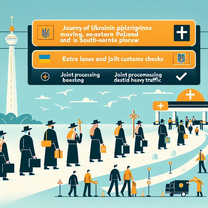 Border Guard handles surge of Ukrainian pilgrims crossing into Podkarpacie for religious festival