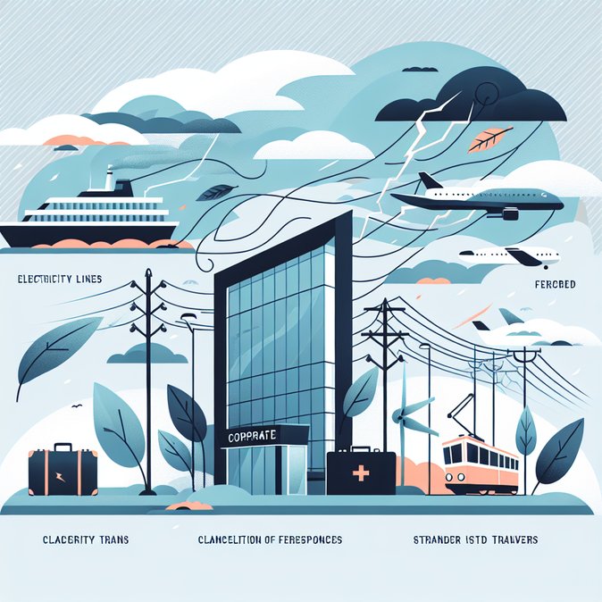 Storm Dave Knocks Out Power and Shuts Transport Links Across the UK Easter Weekend