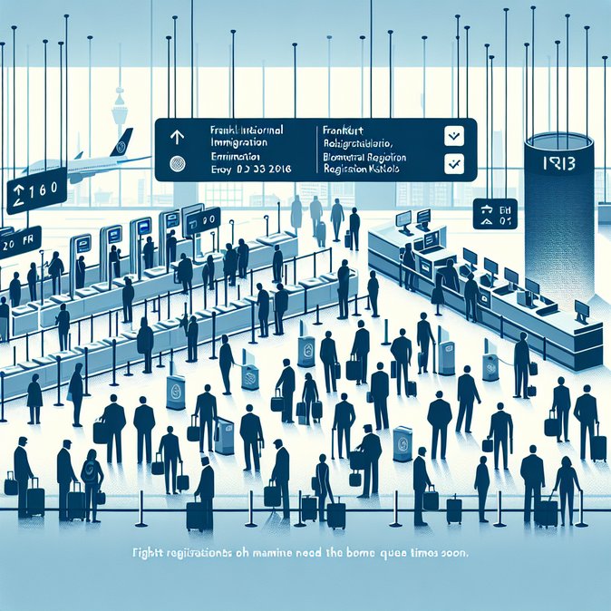 Data Show Frankfurt’s EES Peak Waits Hit 120 Minutes Despite Lower Averages