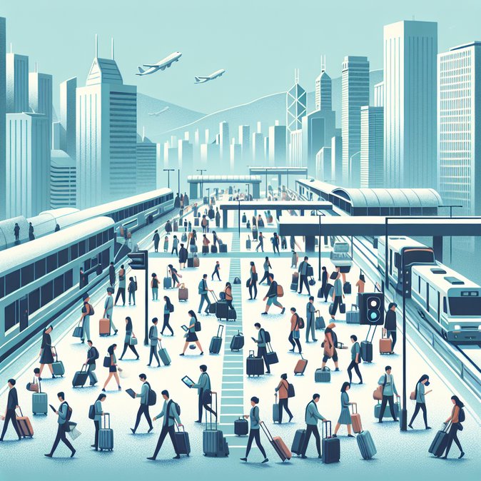 زحمة العطلات تسجل عبور 1.1 مليون شخص عبر الحدود في أول يوم من عطلة عيد الفصح وعيد تشينغمينغ