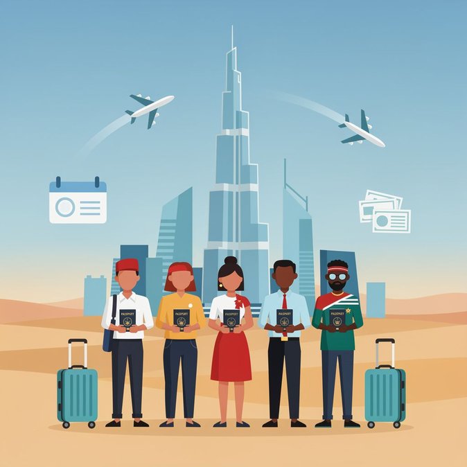 Emiratos Árabes Unidos amplía el programa de visa a la llegada para seis nuevas nacionalidades