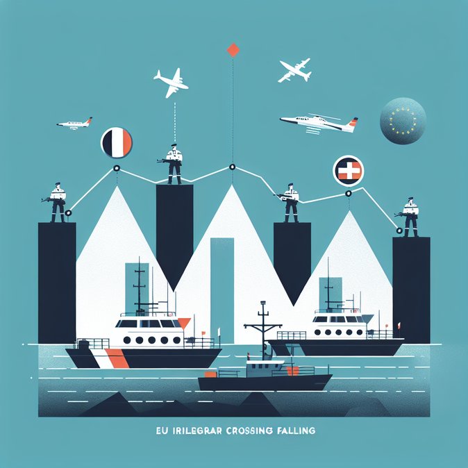 EU irregular border crossings fall 25 % in 2025; Frontex credits French cooperation