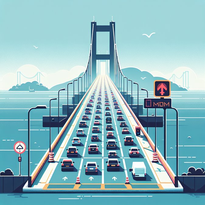 Miles-long car queues at Zhuhai end of HZMB as holidaymakers race to beat midnight toll cut-off