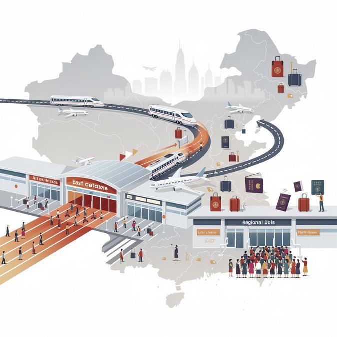Datos de la Semana Dorada: 1.55 Millones de Movimientos Fronterizos Diarios mientras China Registra 2.14 Mil Millones de Viajes