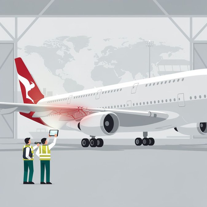 Qantas A380 pulled into emergency wing-crack inspections; carrier says passenger impact minimal