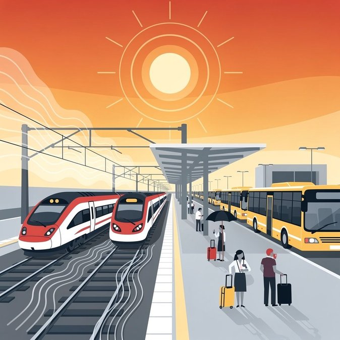 Heatwave forces NMBS to cancel 100 peak-hour trains a day and replace rural services with buses