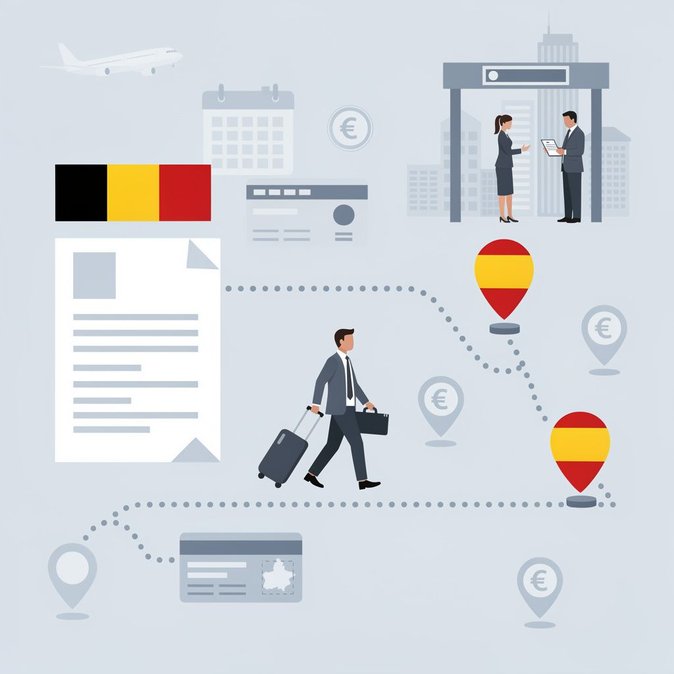Can a Belgium Visa Holder Spend Two Weeks in Spain?  Schengen Rules Clarified