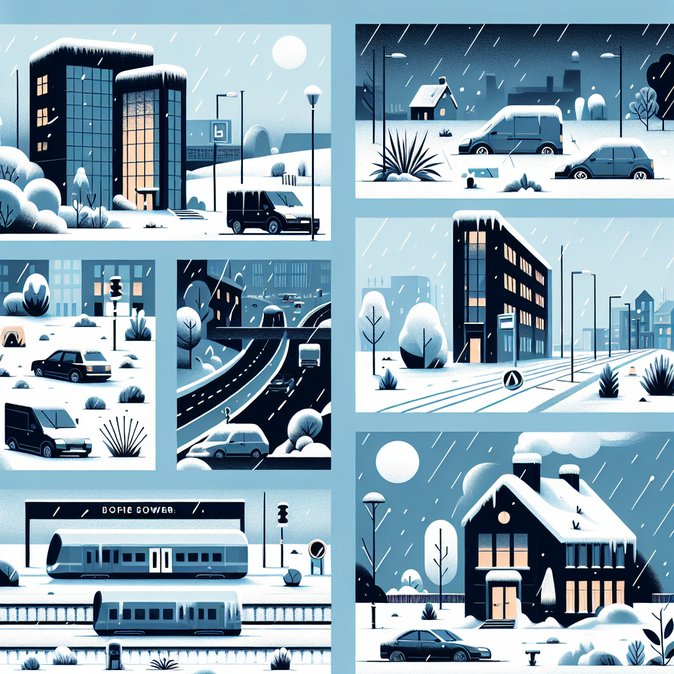 Snow and ice warnings paralyse UK road and rail networks, stranding business travellers