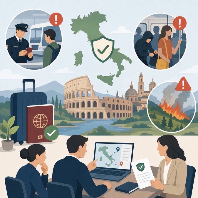 Austrian MFA issues 17 May update on Italy: passports, pick-pockets and wildfire disruptions top summer travel checklist