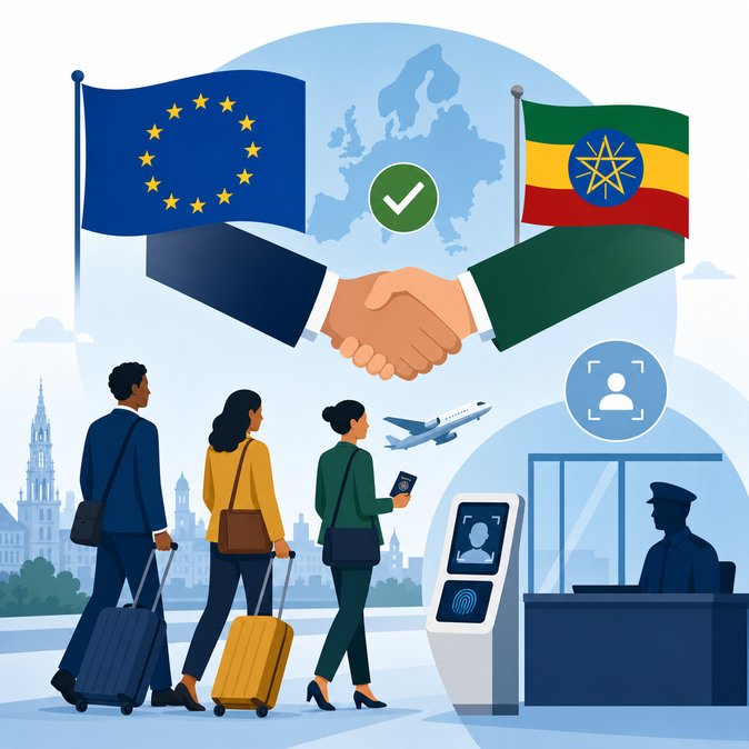 EU Lifts Visa Restrictions on Ethiopia, Easing Schengen Processing for Belgian Consulates