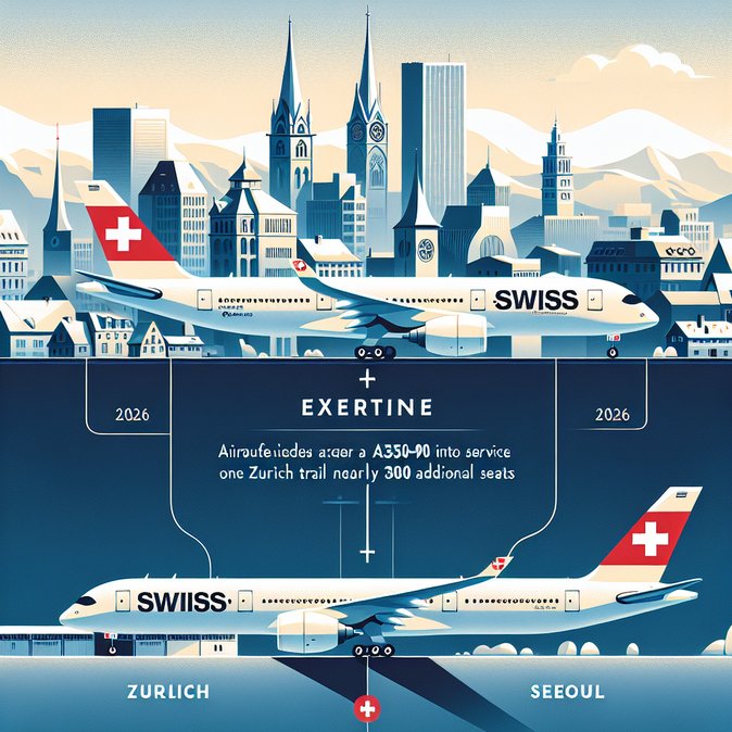 SWISS deploys second Airbus A350-900 on Zurich–Montreal, boosting transatlantic capacity