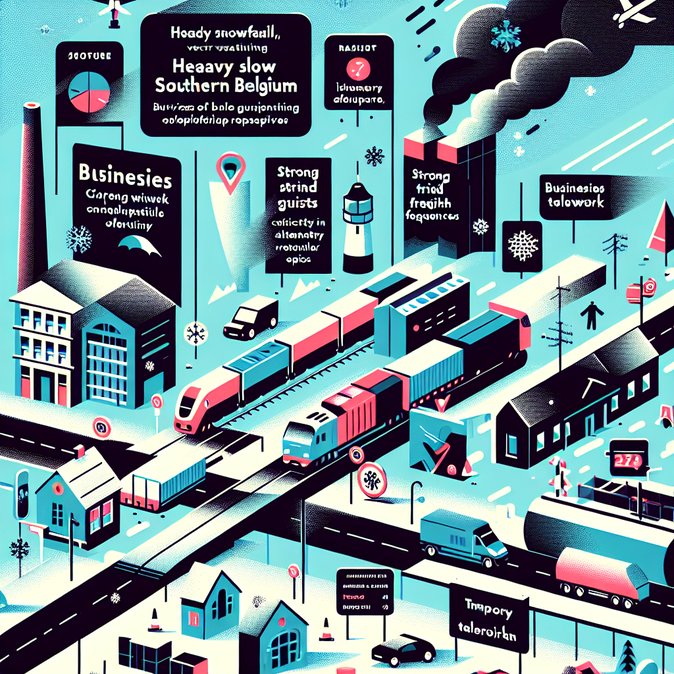 Snow warning for Wallonia may disrupt road and rail links