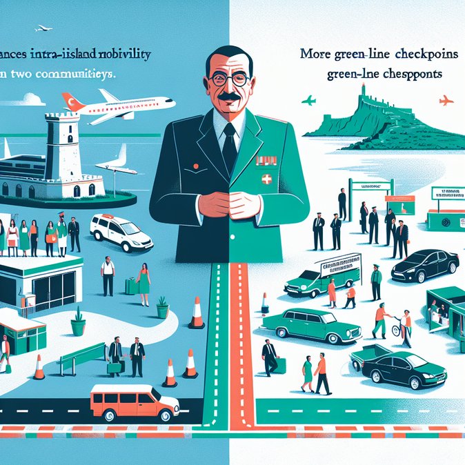 Turkish-Cypriot leader urges opening of new Green-Line crossing points