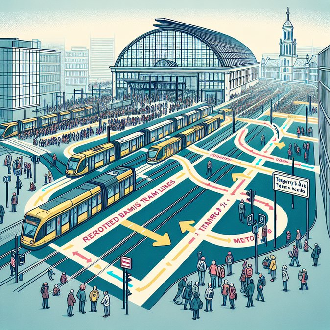 Year-long tram diversions at Brussels’ Gare du Midi to start 27 April