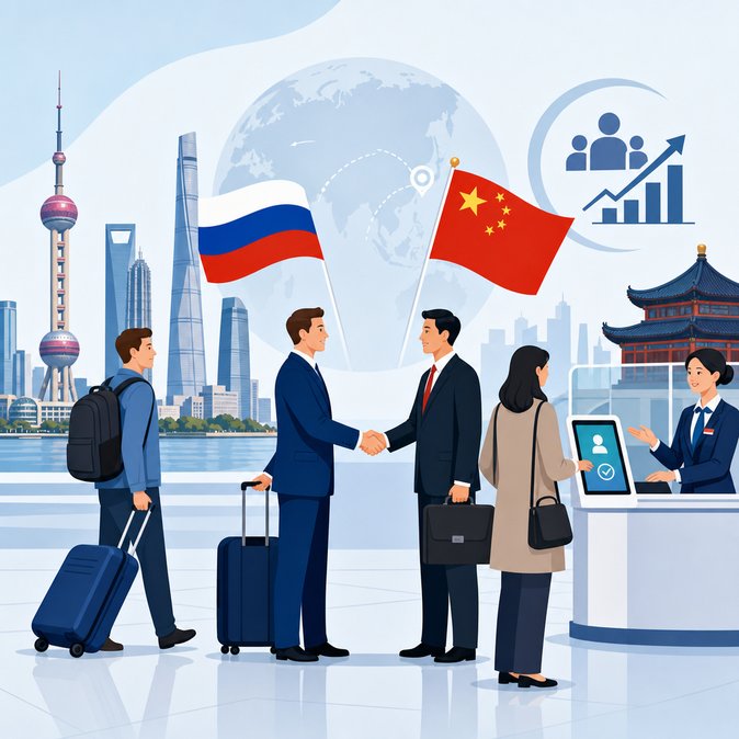 Russian arrivals via Shanghai jump 67.8 % after China extends visa-free policy to 2027
