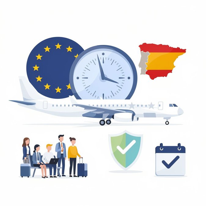 L’UE maintient l’indemnisation pour les retards de vol de plus de 3 heures — une bonne nouvelle pour les voyageurs à destination de l’Espagne