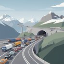18 kilomètres de bouchons au tunnel du Gothard alors que le trafic est à son pic estival