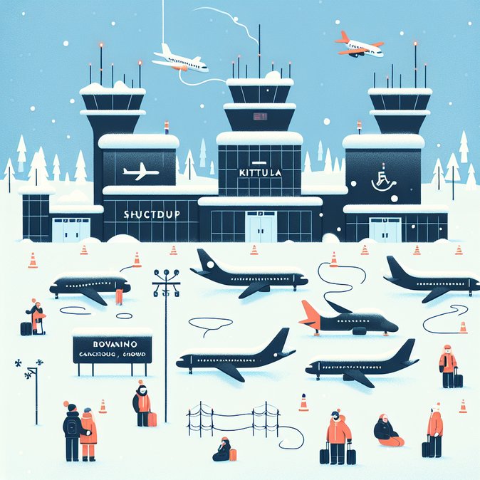 Winter storm “Hannes” shuts Lapland airports and causes runway incidents at Kittilä