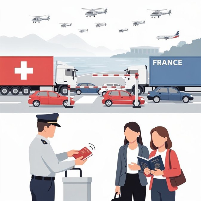 Switzerland Keeps Temporary Border Controls With France in Place as G7 Security Window Nears End
