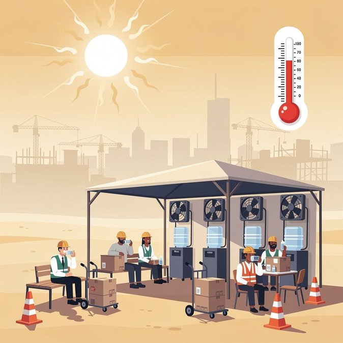 Prohibición de trabajo al mediodía en verano: EAU implementa protección contra el estrés por calor para trabajadores al aire libre del 15 de junio al 15 de septiembre