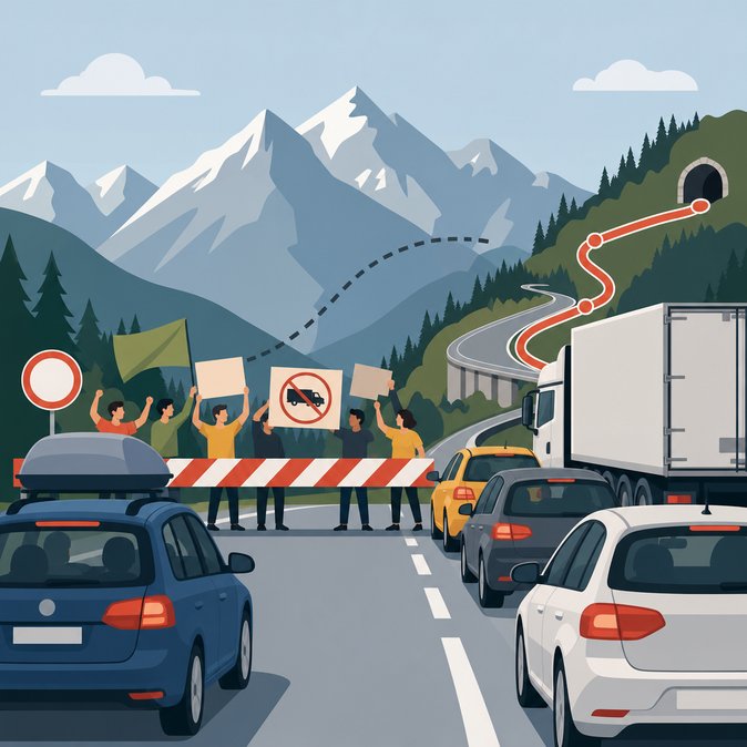Brenner-Blockade am 30. Mai: Acht Stunden Stillstand auf der wichtigsten Alpentransit-Route