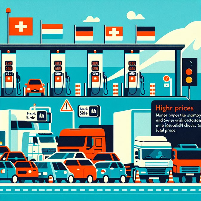 Fuel-Price Gap Spurs Cross-Border Traffic Surges at French-German and French-Swiss Borders