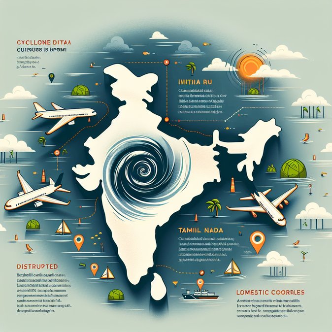 Cyclone Ditwah Triggers Widespread Flight Cancellations; Air India and IndiGo Issue Nationwide Advisories
