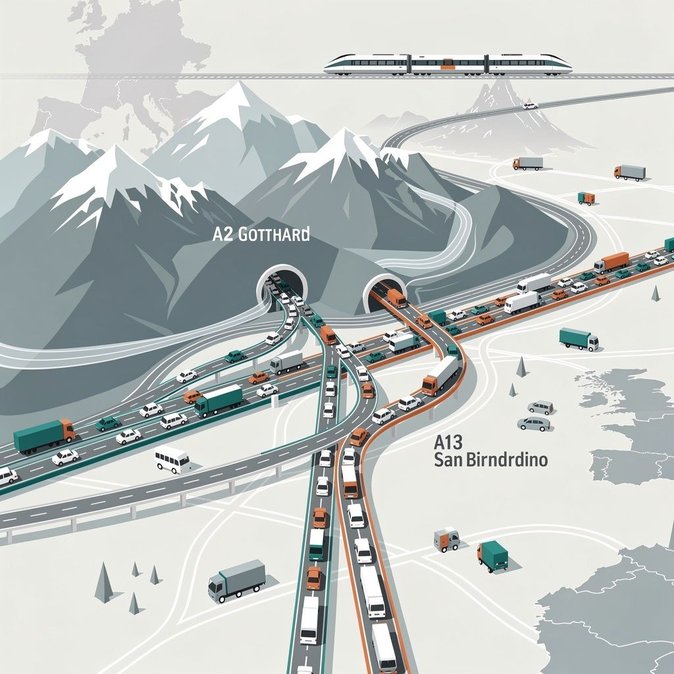 ADAC Lance une Alerte Rouge sur le Trafic : Gotthard, A2 et A13 Parmi les Points Noirs Européens du Week-end