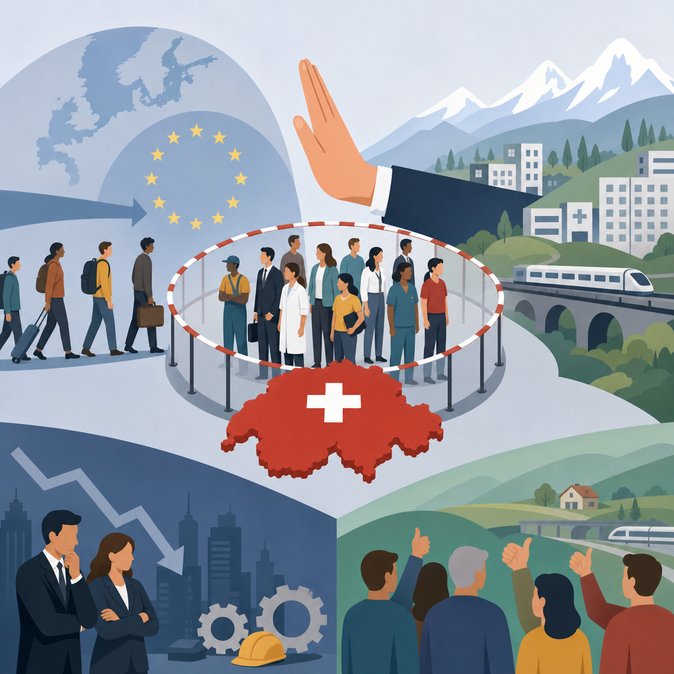 Swiss Vote on Population Cap Initiative Draws Global Attention Ahead of 14 June Ballot