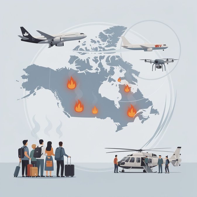 El Primer Ministro insta a los canadienses a posponer los viajes no esenciales a las zonas afectadas por incendios forestales