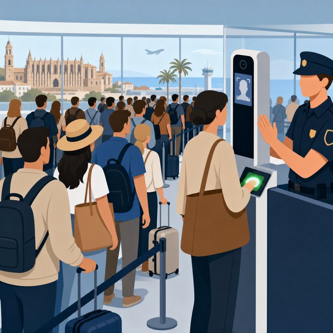 Bank-Holiday Gridlock at Málaga and Palma as EU Entry/Exit System Strains Spanish Borders
