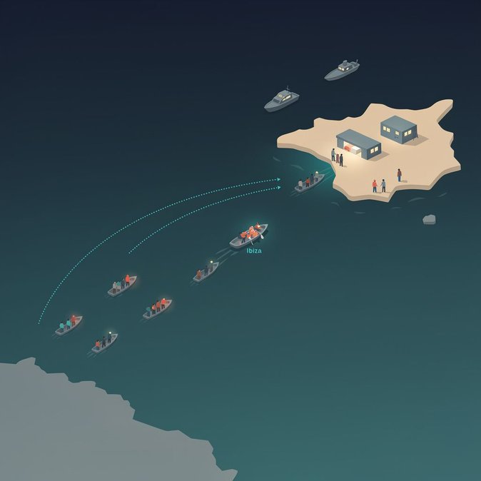 Ibiza Records Sixth Migrant Boat in 24 Hours as Balearic Route Surges Past 3,100 Arrivals