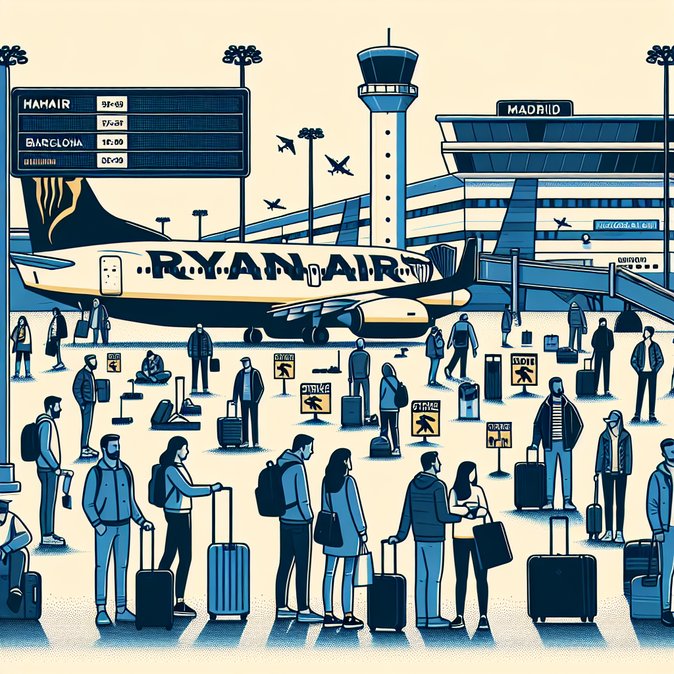 Holiday baggage-handler strikes hit 17 Spanish airports through New Year